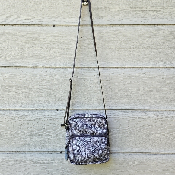 Tous small snakeskin print crossbody bag neutral tones - Picture 2 of 11